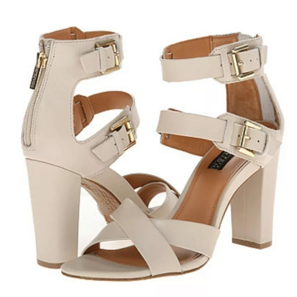 Kenneth Cole REACTION was ashore‎ nude sandals Sz 10